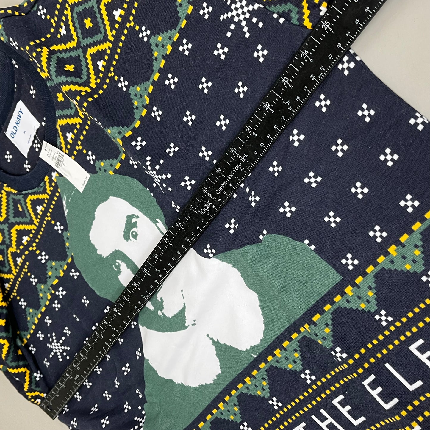 OLD NAVY Men's Christmas Holiday Elf Sweater Sz XL Navy/Green 572579-00-1