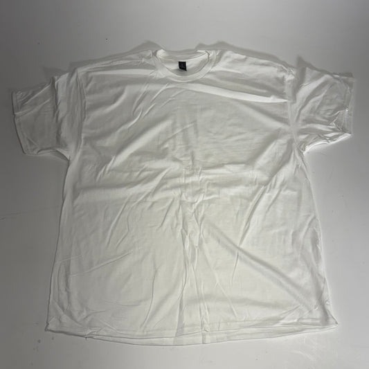 ZA@ GILDEN (12 PACK) Unisex Heavy Cotton T-shirts Short Sleeve Unisex Sz 2XL White