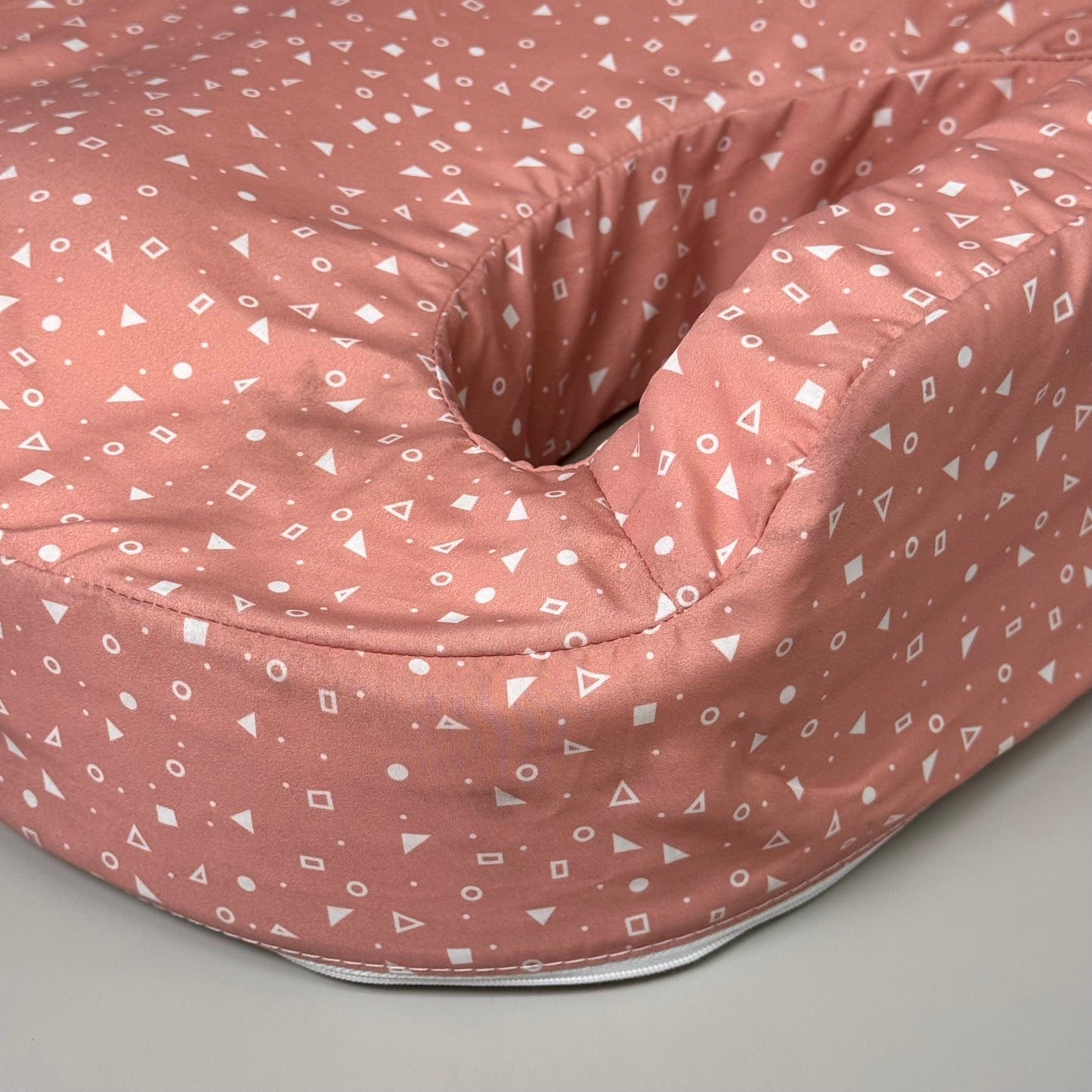 ZA@ MY BREAST FRIEND Original Side Pocket Nursing Pillow Support Dusty Rose 22" x 15"