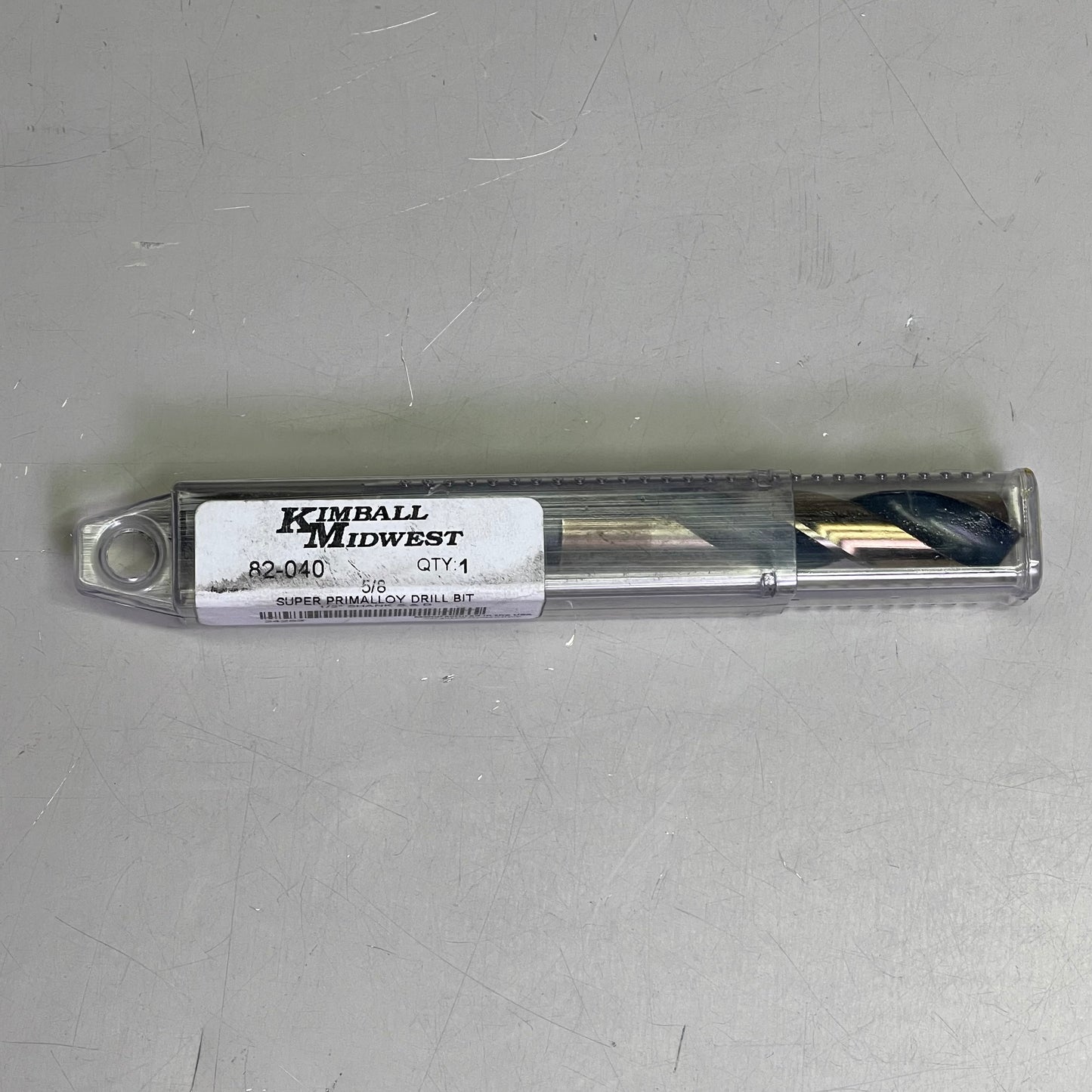 KIMBALL MIDWEST Super Primalloy Reduced Shank S&D Drill Bit 5/8"Dia x 6"L 82040