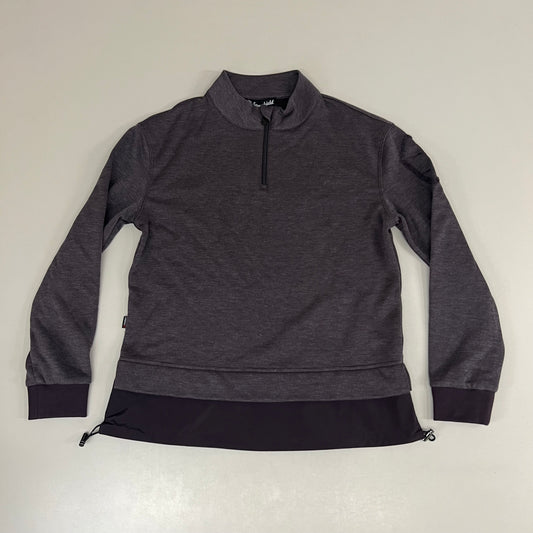 SAMSHIELD Luna Equestrian 1/4 Zip Pullover Women's Sz S Aubergine