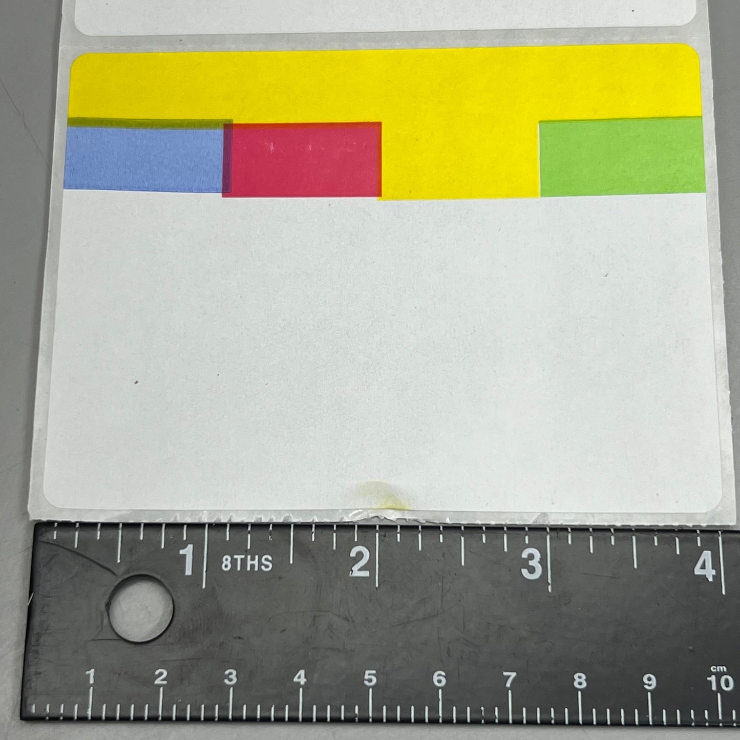 YELLOW BAR (8000 ct)Blank Sticker Labels 4" x 3" BOX403OFF-Y