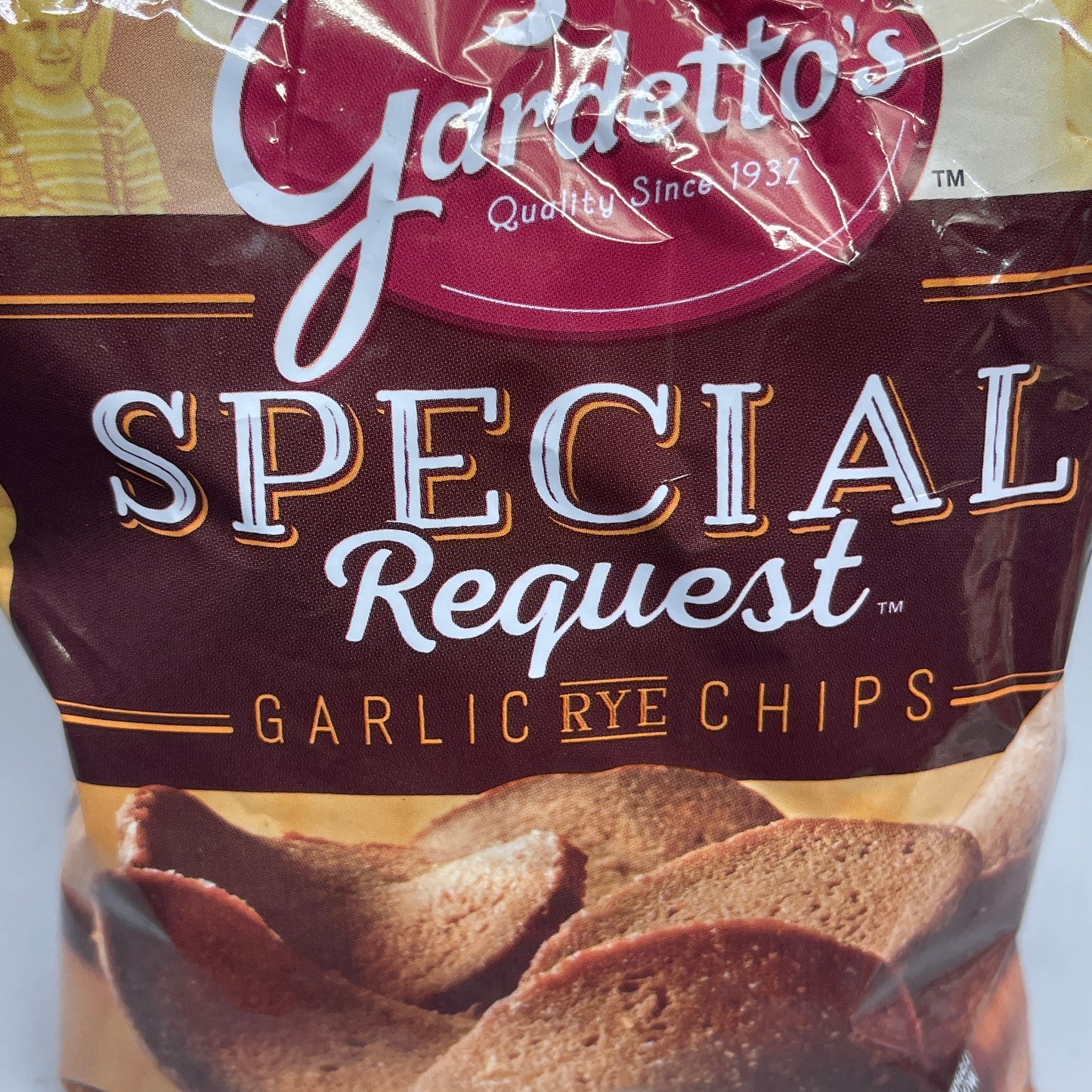 ZA@ GARDETTO'S (5 PACK, 4.75 oz Each) Special Request Garlic Chips BB 04/25