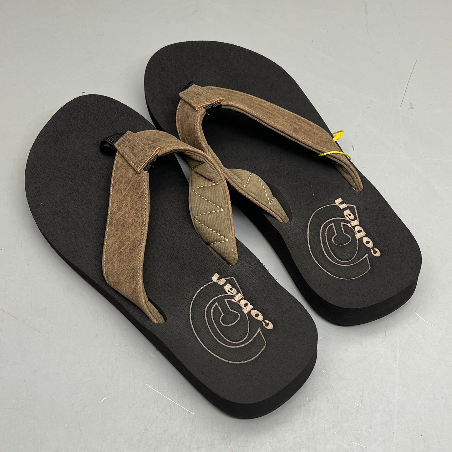 COBIAN Floater Sandals Synthetic Strap Men's Sz 12, EU 45 Mocha FLT18-203-12