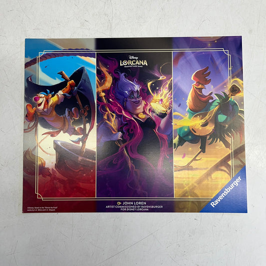 DISNEY (3000 PACK) Lorcana Trading Card Cardstock Poster By John Loren 11"x9"