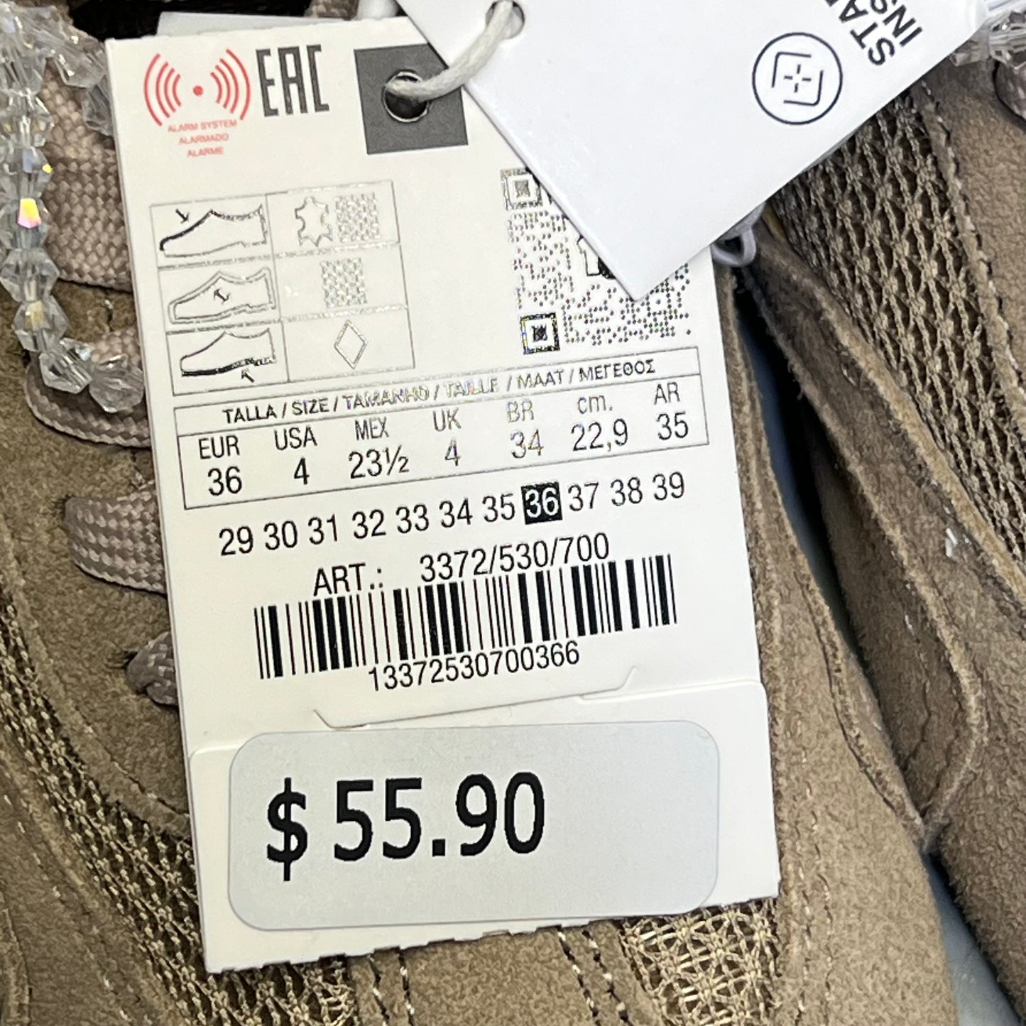 ZA@ ZARA Lot Of Assorted Shoes Sneakers, Sandal & Ballet Shoe Women's Sz 36