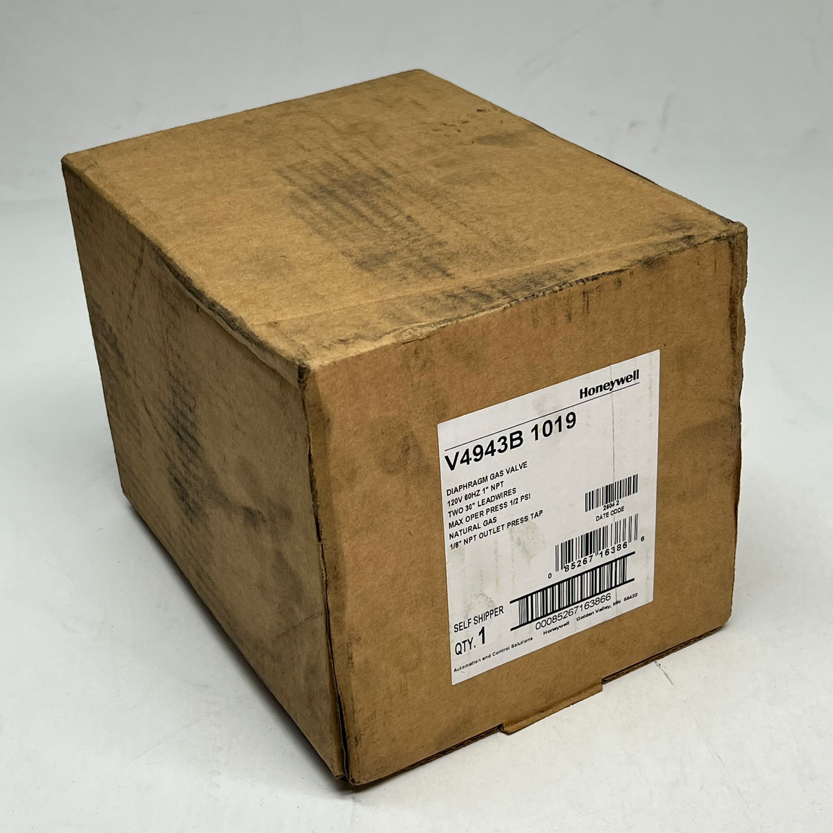 HONEYWELL Gas Valve For Boilers, Unit Heaters, Duct Furnaces & More V4943B1019