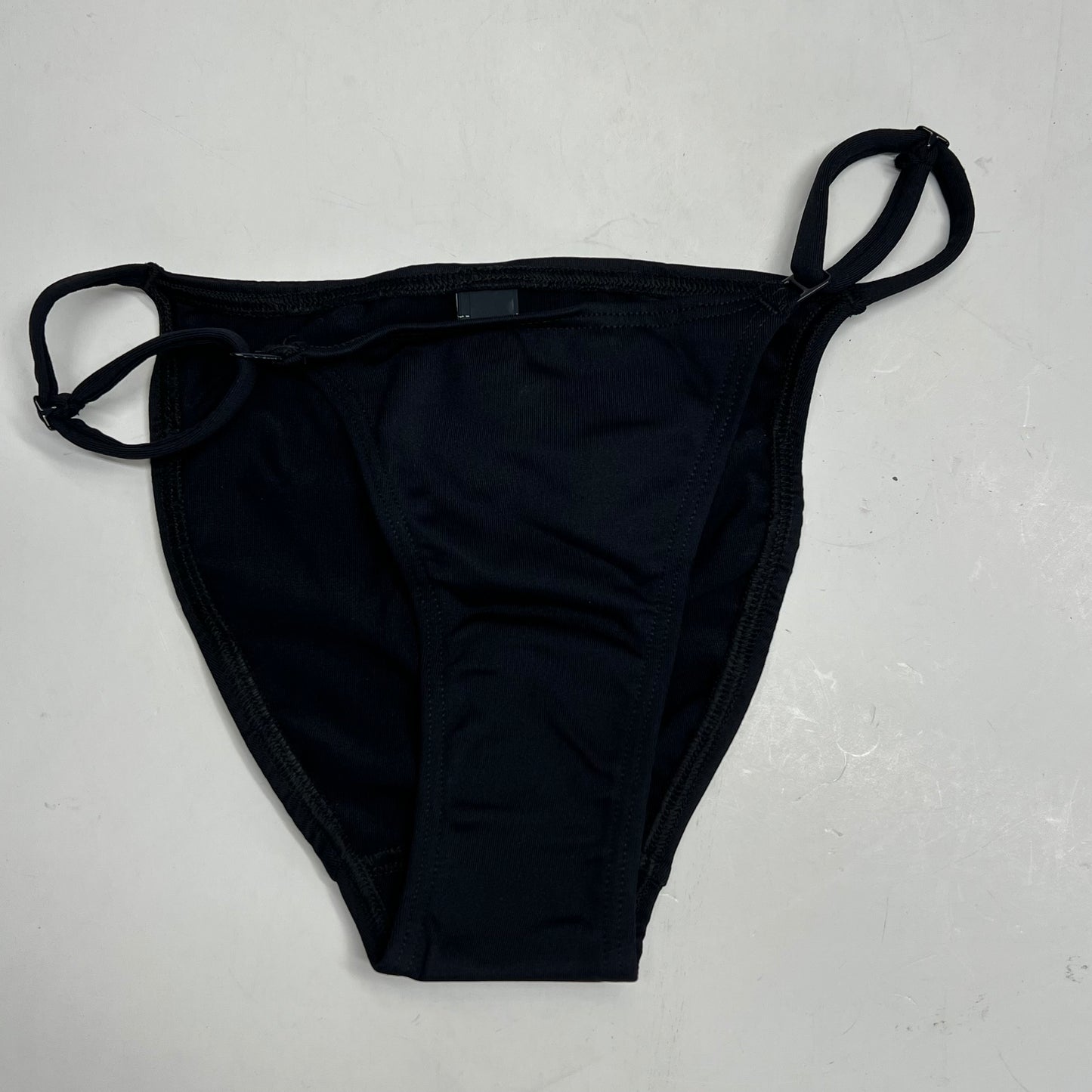 SKIMS String Bikini Bottoms Adjustable Sides Women's Sz XS Obsidian 11582W