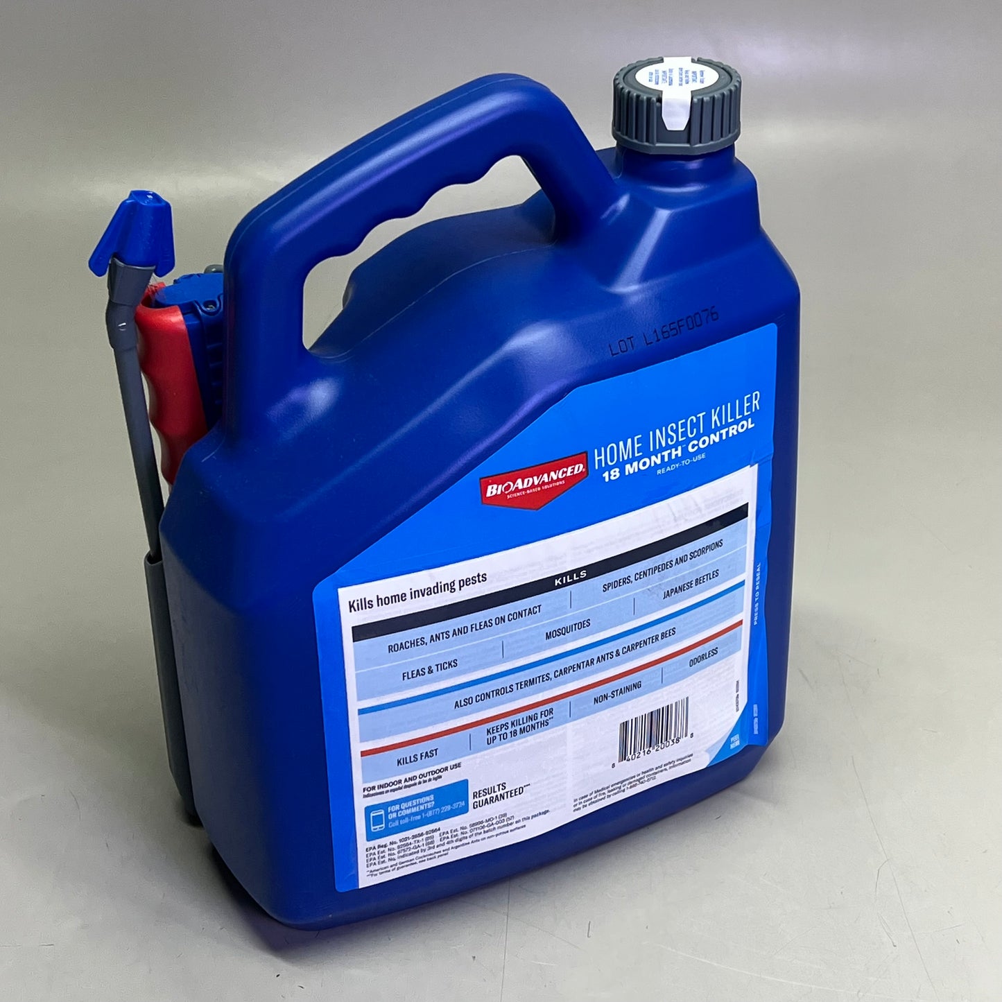 ZA@ BIOADVANCED Home Insect Killer 18 Month Control W/ Spray Nozzle 1.3 Gallon 61229V1