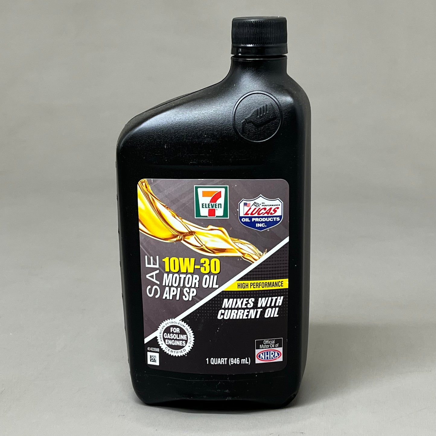 ZA@ 7 ELEVEN (6 PACK, 1 QUART EACH) SAE 10W-40 Motor Oil API SP High Performance As-is