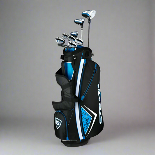 ZA@ STRATA (Bag w/ Full Set of Clubs!) 12-Piece Set RH Designed For Max Performance Men's Black/Blue 4PKR190612067 D