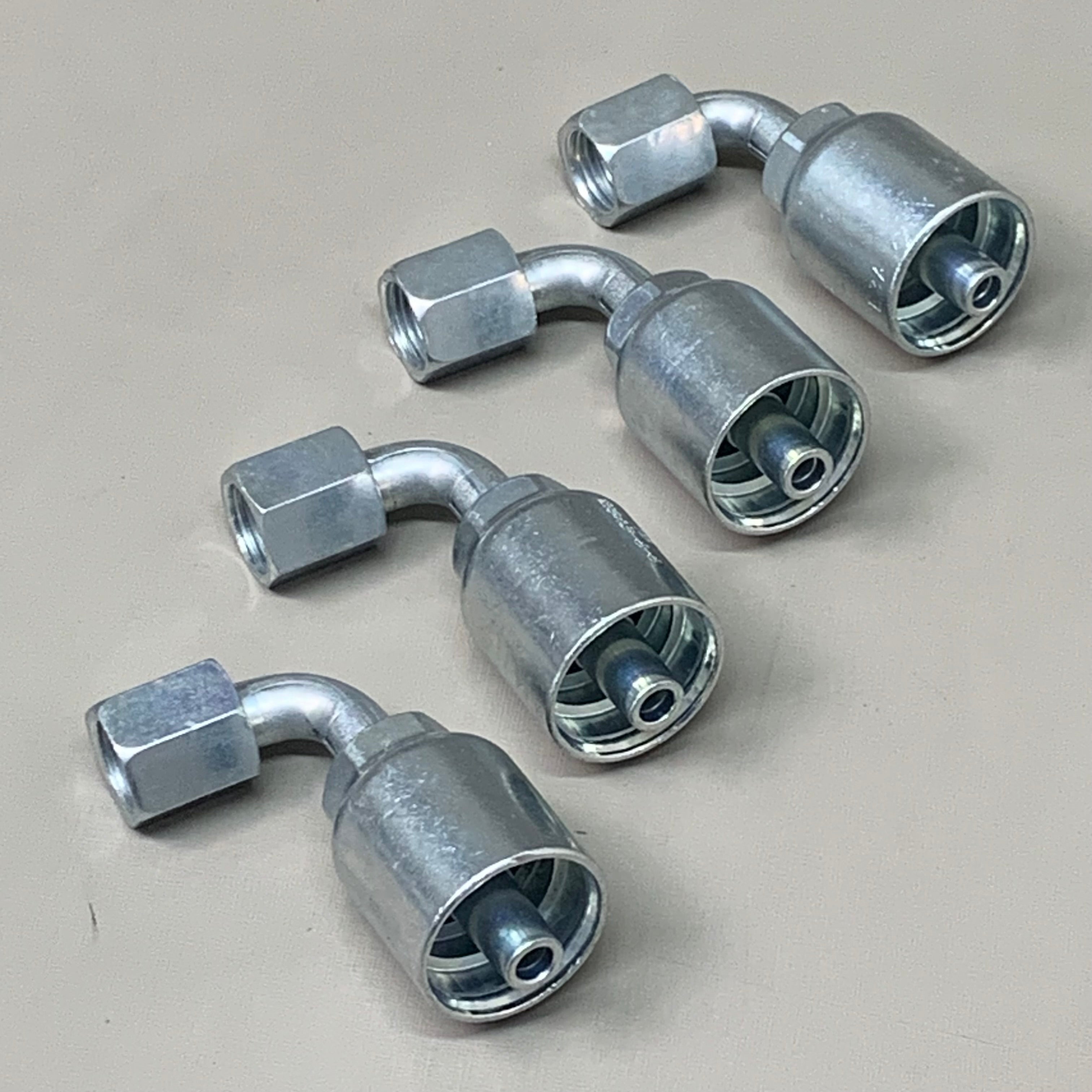 PARKER (4 PACK) Hydraulic Hose JIC 37° Swivel 90D ELB 3/8