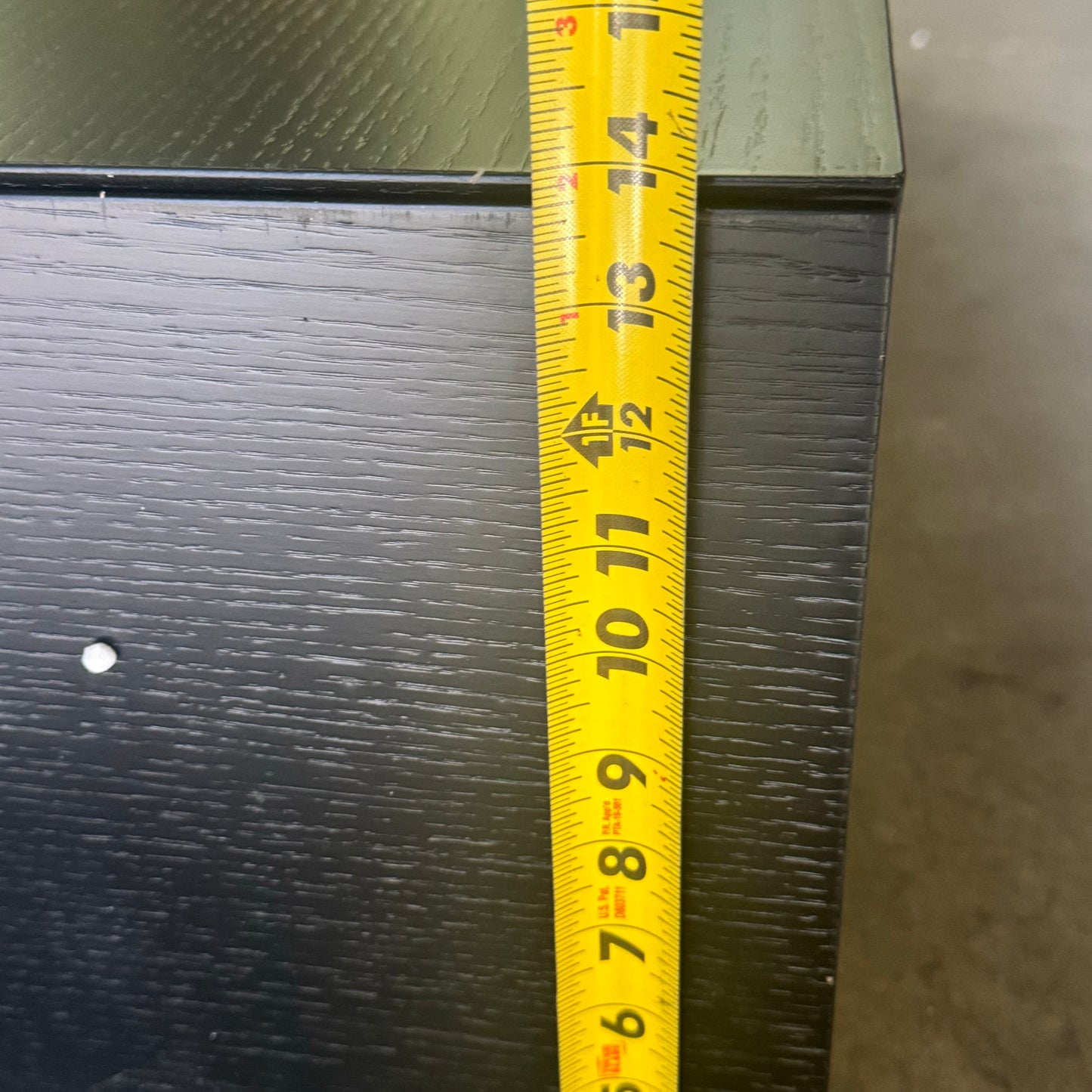 ZA@ INCHOI Storage 78" Wood Material Black (Damaged Corner)