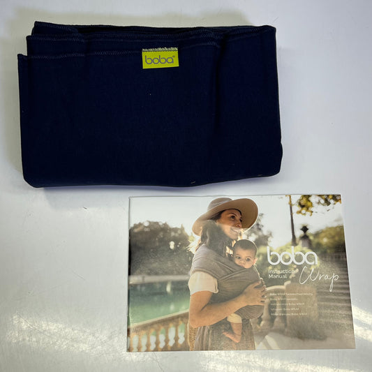ZA@ BOBA Wrap Baby Carrier for 7-35 lbs / 0-18 Months  Navy Blue BW1-008-NAVY D