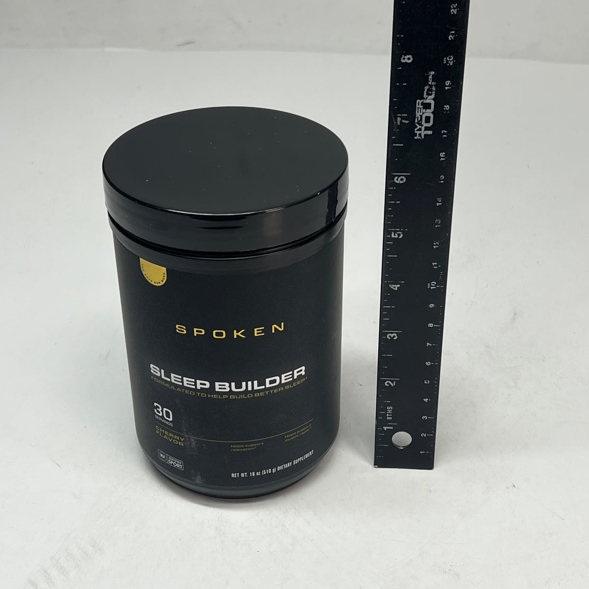 SPOKEN Sleep Builder Calming Supplement Cherry Flavor 30 Servings 18oz BB 02/27