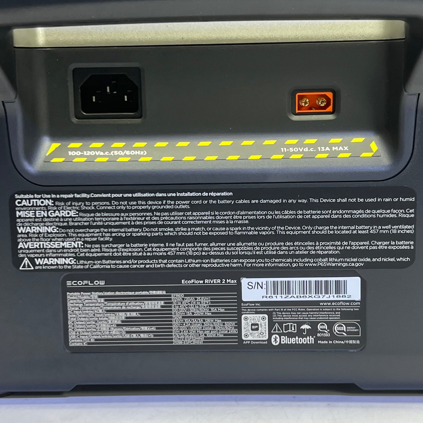 ZA@ ECOFLOW 1000W Battery Generator EFR610 B