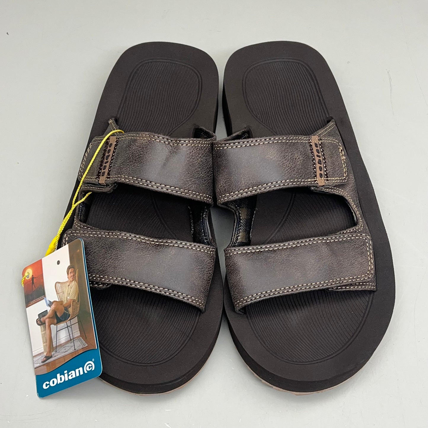 COBIAN Trestles Trek Slide EVA Top Sole Men's Sz 8 40 Eu Chocolate TTS24-201-8