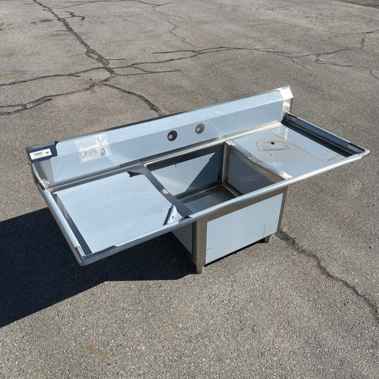 REGENCY One Compartment Commercial Sink Stainless Steel 600S12424224