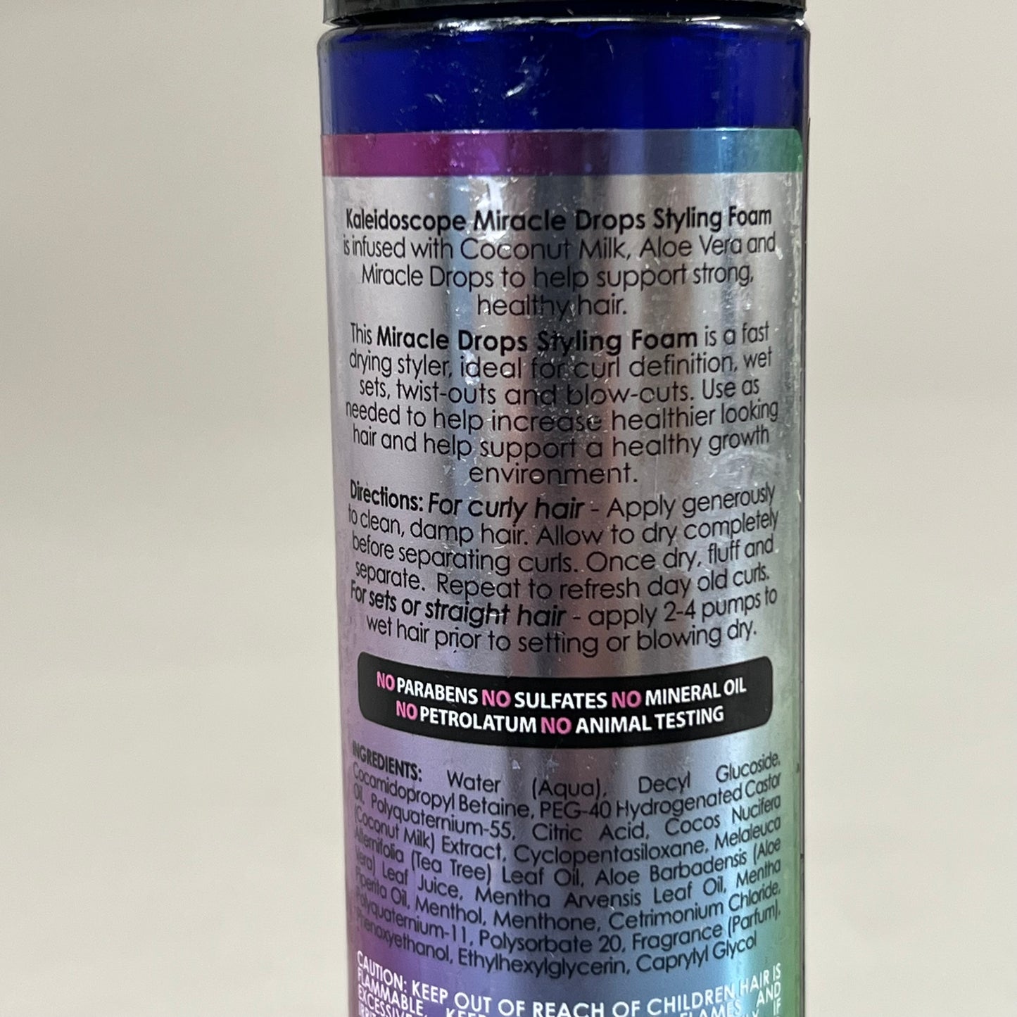 KALEIDOSCOPE (4 Pack) Miracle Foam Moisturizing Styling Foam 8 fl oz per bottle