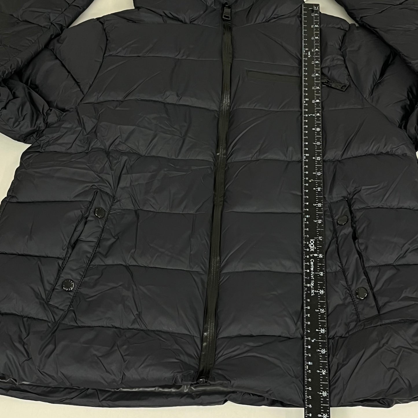 DKNY Boys' Winter Jacket Insulated Quilted Puffer Parka Large Black