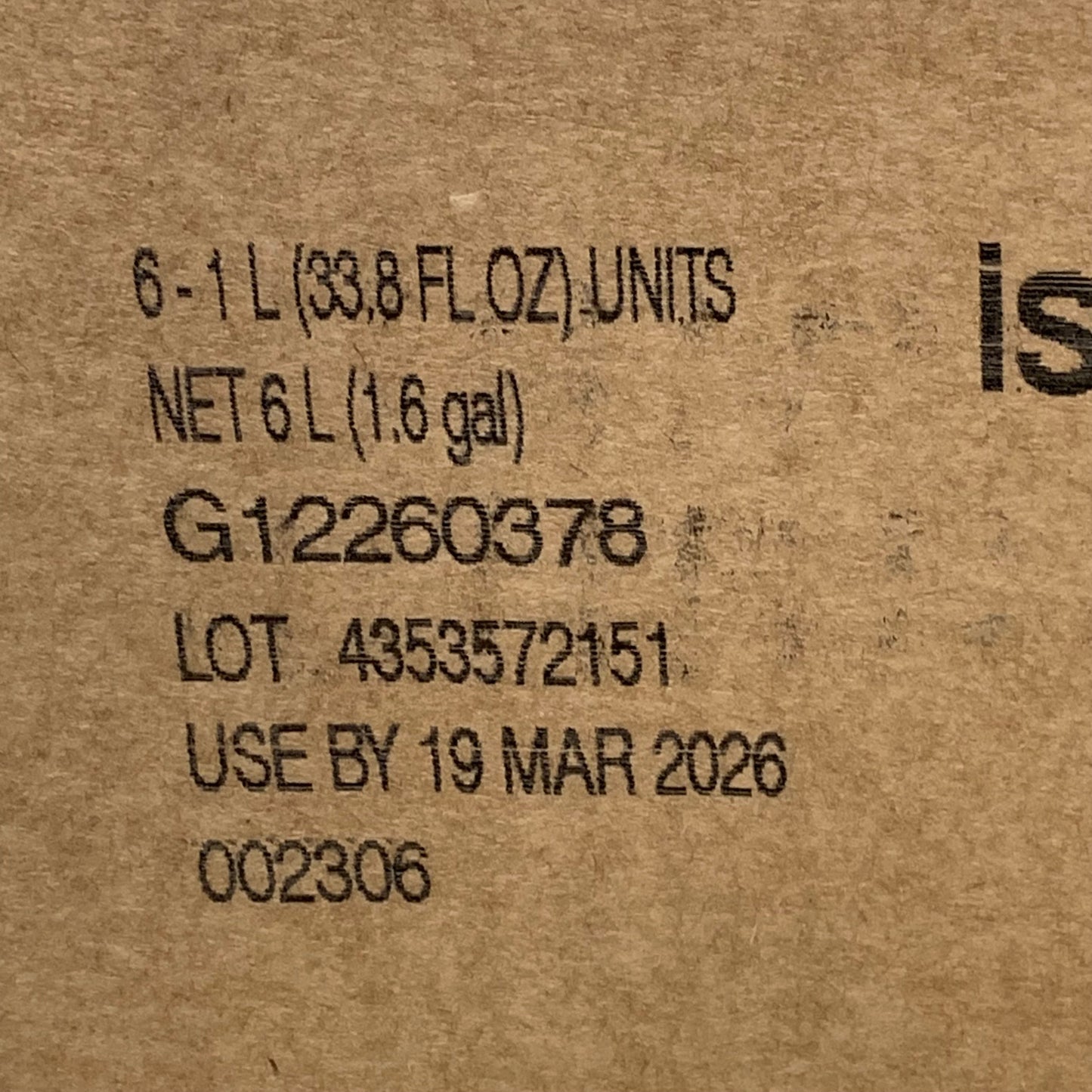 ZA@ NESTLE (6 PACK) Health Science Isocource High Nitrogen Nutrition 1 L BB 03/26 E