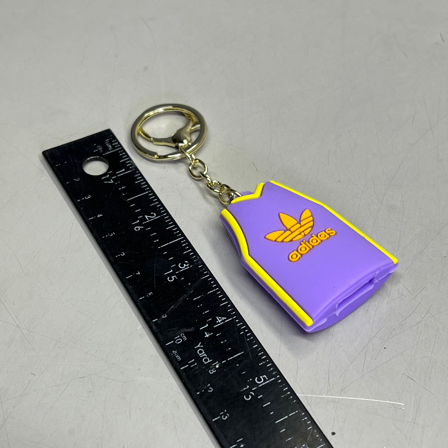 FOREVER SPORTS (12 PACK) Adidas Sports Jersey Keychains  8" Purple/Yellow