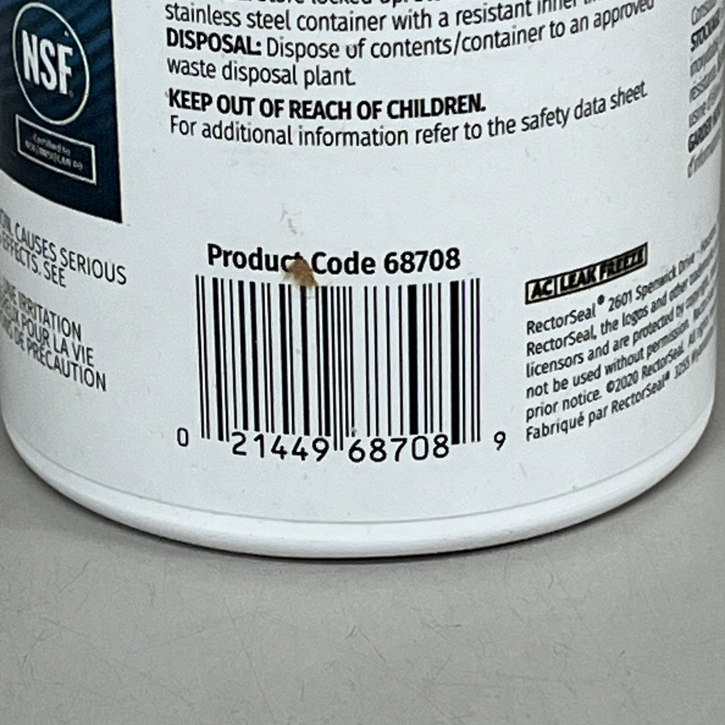 RECTORSEAL (2 PACK) Biodegradable Calci-Free Tankless Water Heater Flush 68708