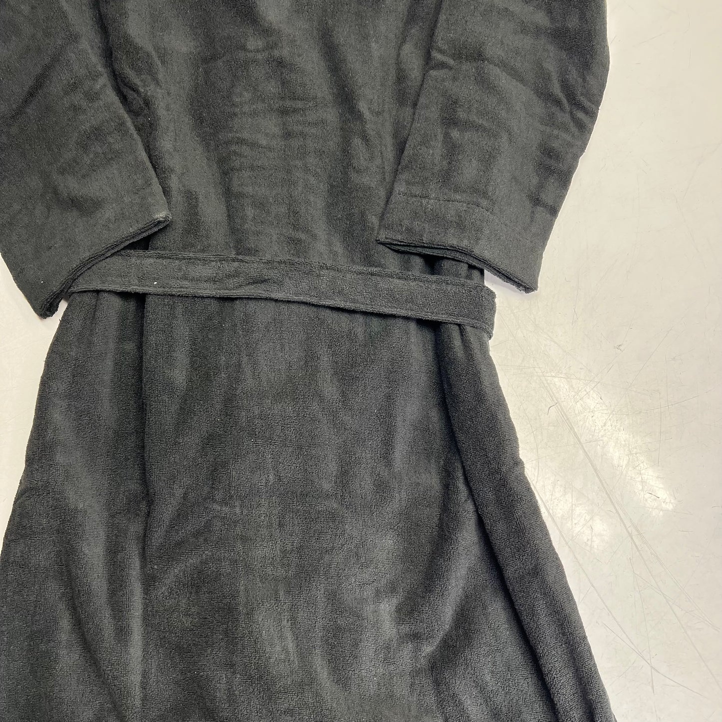 NORDIK RECOVERY Retreat Robe Ultra Plush Terry One Size Black BR-BL-1FA