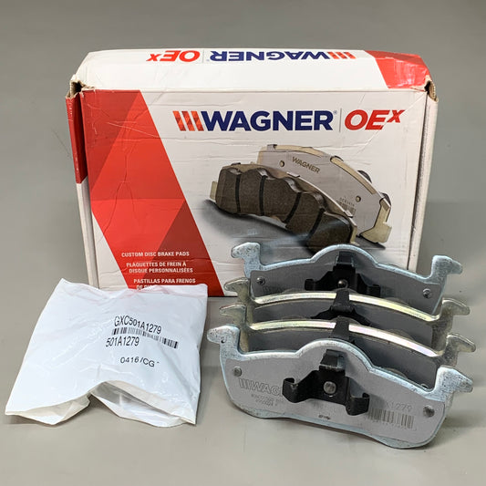 WAGNER OEx Premium Ceramic Disc Brake Pad Set 6 1/2" x 3" OEX1279