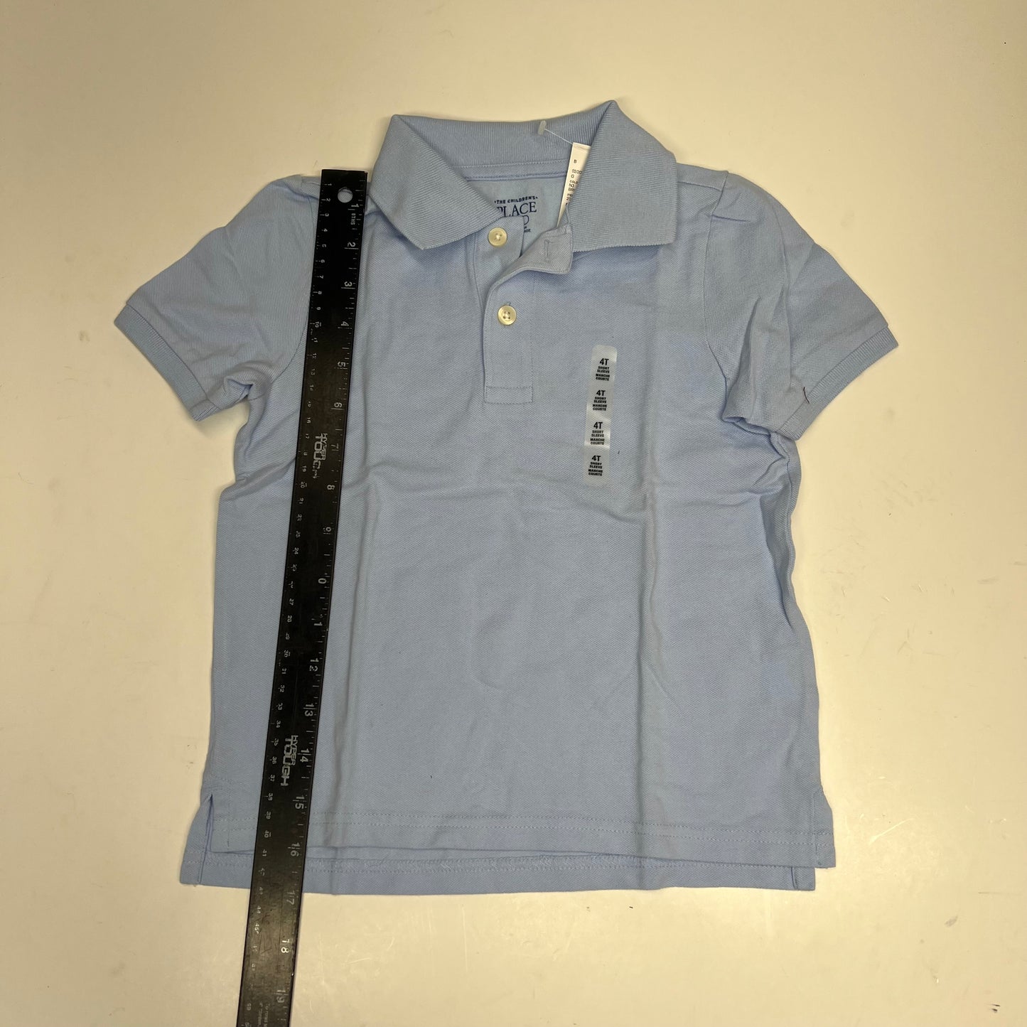 ZA@ (LOT OF 5) 3 Button Short Sleeve Polo Shirts  Boy's Sz 4T Yellow, Navy, Light Blue & White