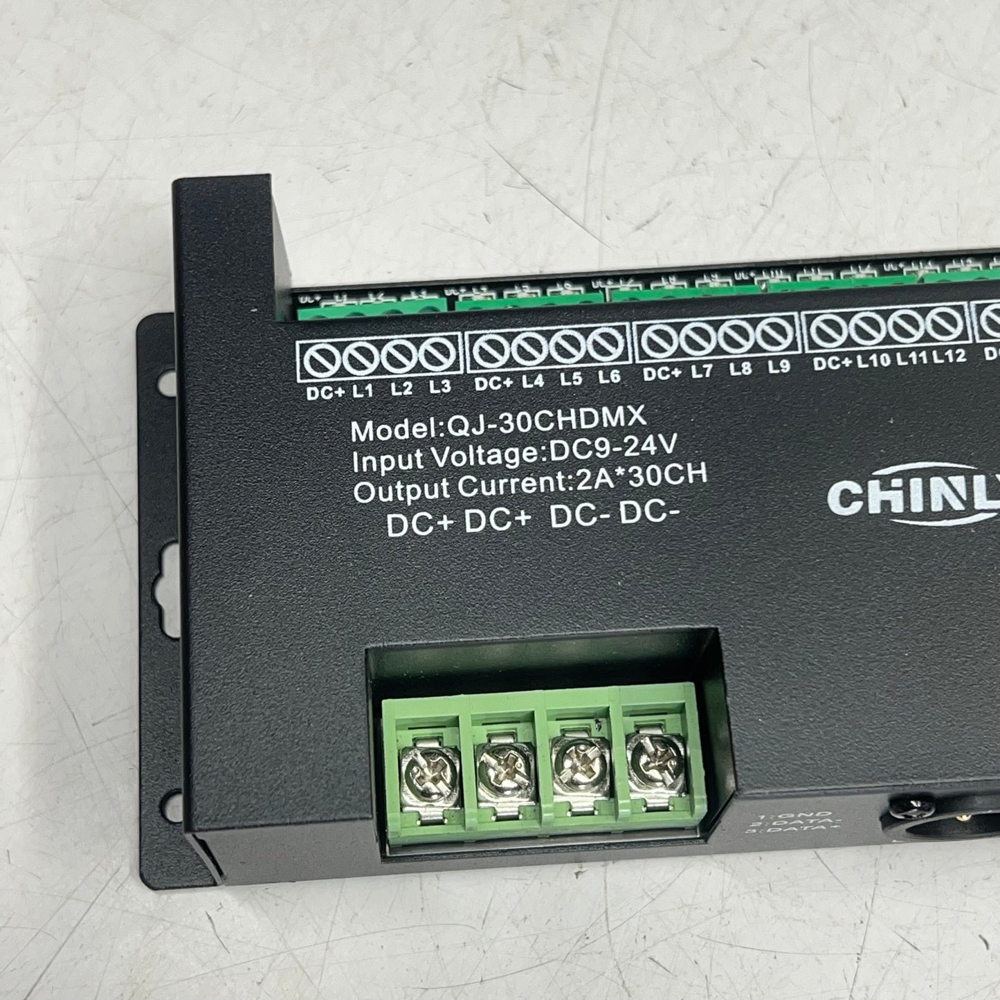 CHINLY Decoder 30 Ch Rgb Led Strip Light Dimmer 24V Controller QJ-30CHDMX