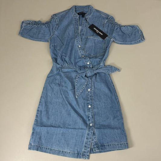 VERONICA BEARD Jeans Women's Dunn Mini Dress Sz-00 Iceberg J24067101286IC