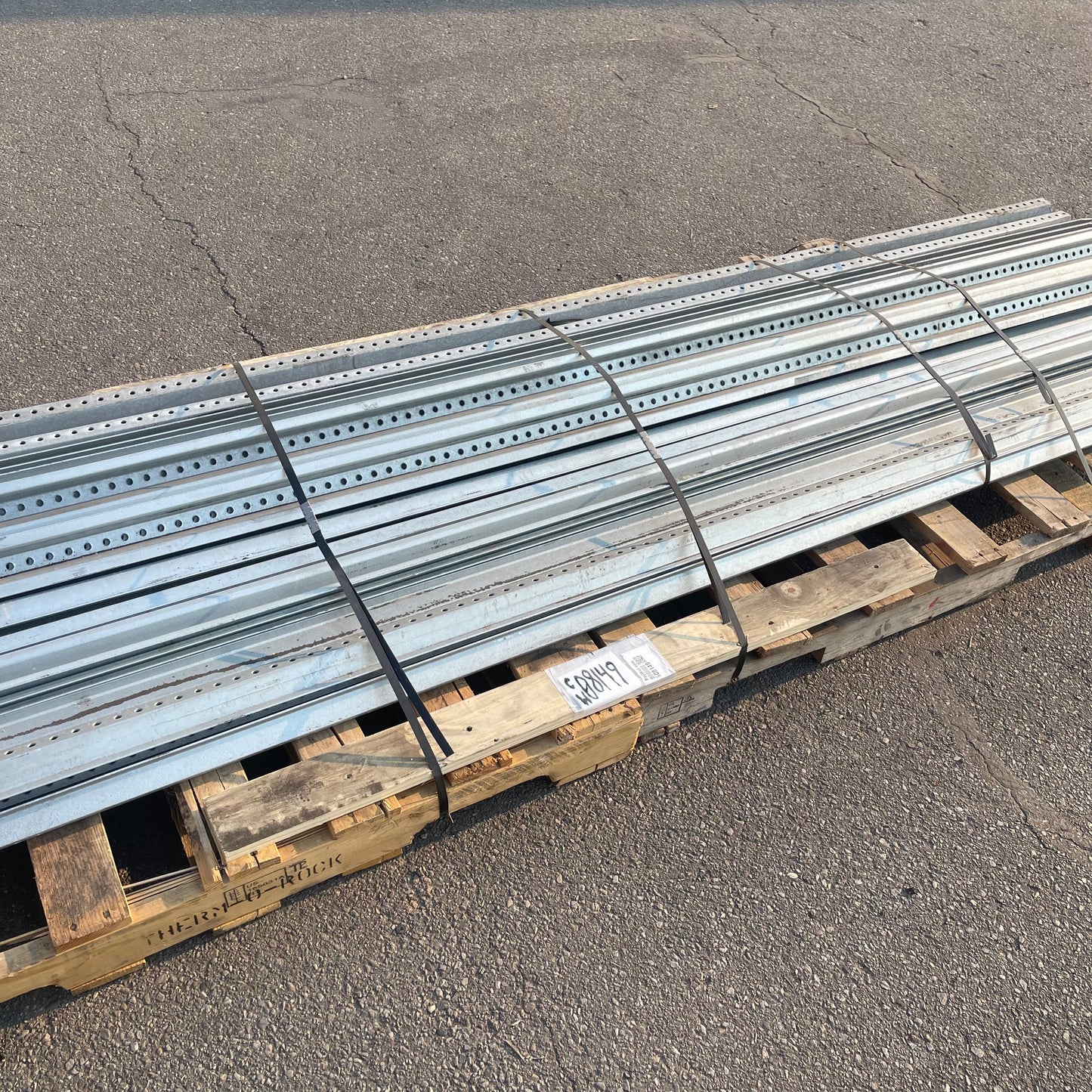 UNBRANDED U Channel Sign Posts 10 ft Galvanized Steel