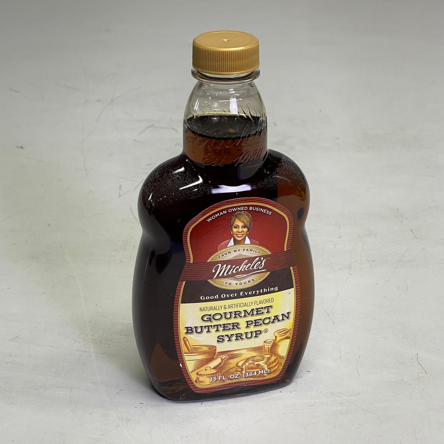 MICHELE'S (2 PACK) Gourmet Butter Pecan Pancake Syrup 13 fl oz Each BB 10/26