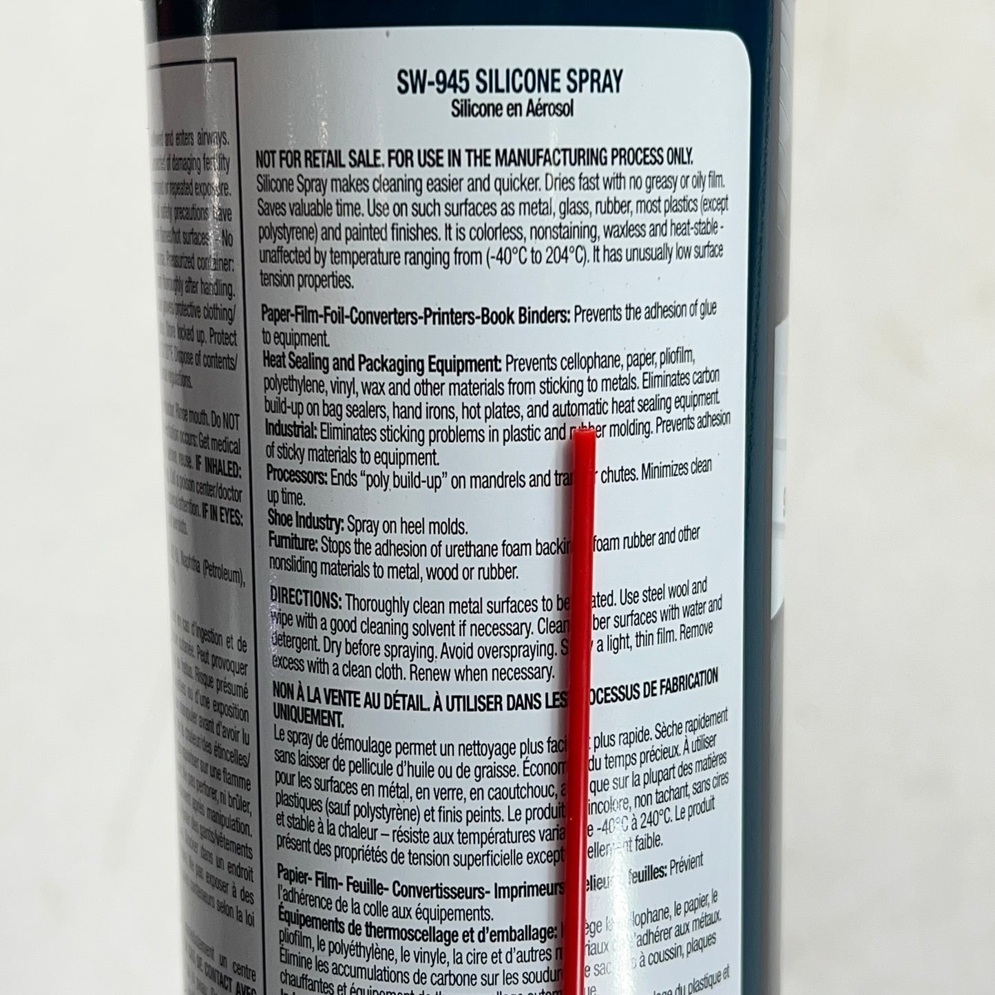 ZA@ SPRAYWAY (2 PACK) Silicone Spray 11 Oz -40°C To 204°C Colorless SW-945