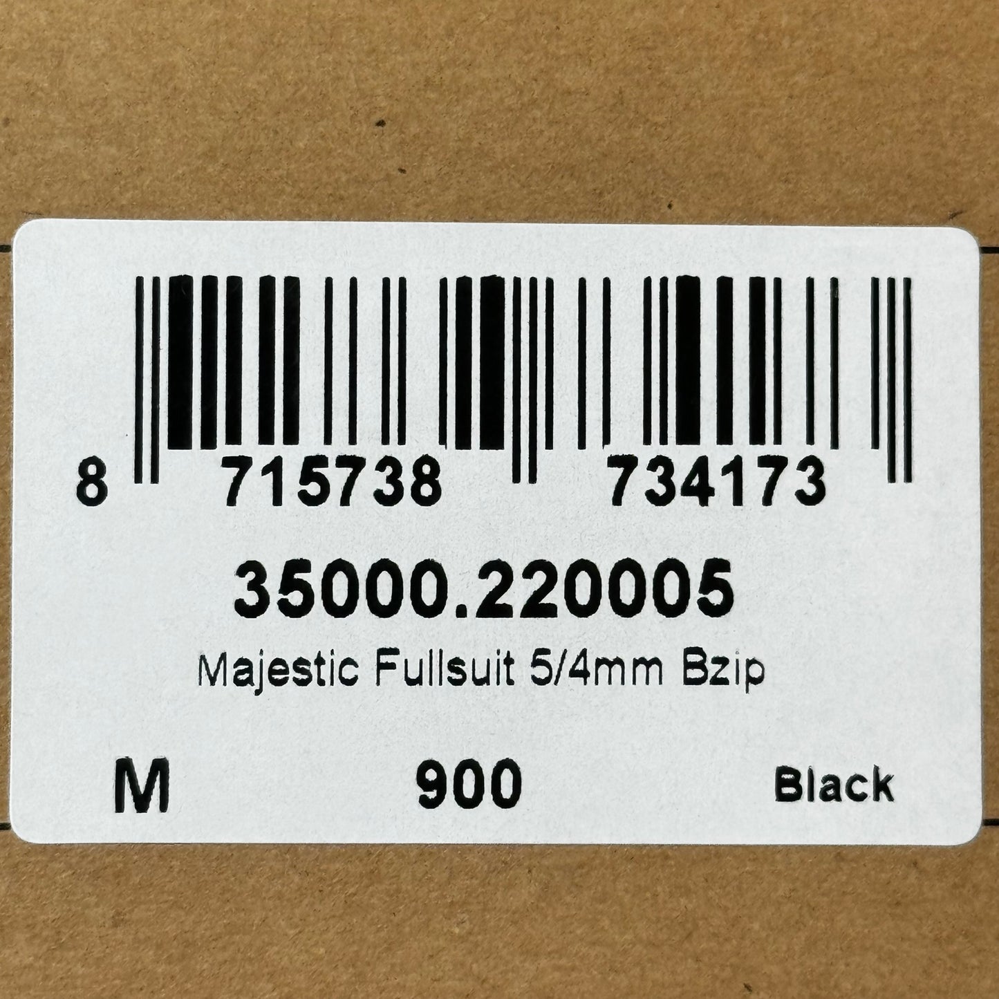 MYSTIC Majestic 2022 Fullsuit Back-zip Knitflex+ 5/4mm Sz M Black 35000.220005