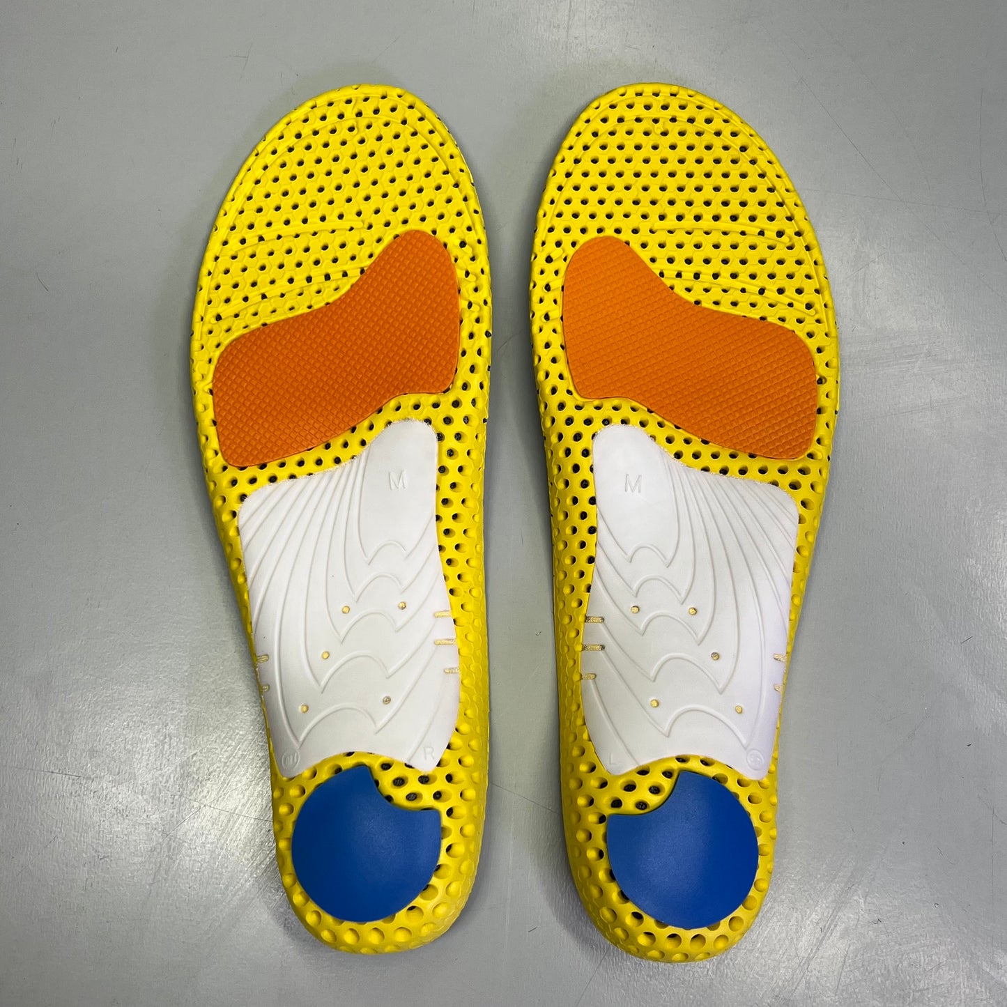 CURREX RunPro Comfort & Support Insole Mens Sz (M) 7-8.5 Black/Yellow 20123-18