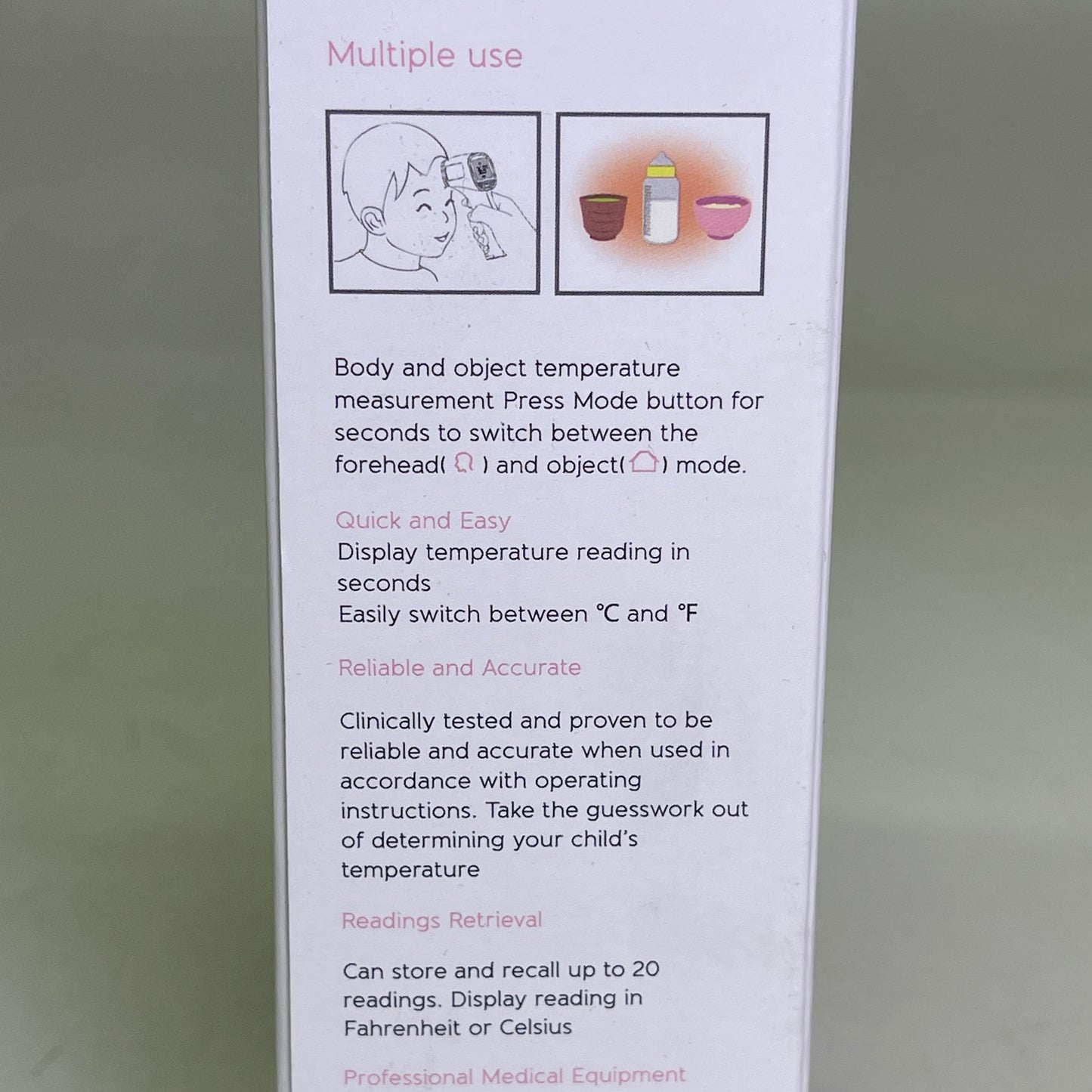 JUMPER Non-Contact Infrared Thermometer For Humans & Objects *USA SELLER* JPD-FR202