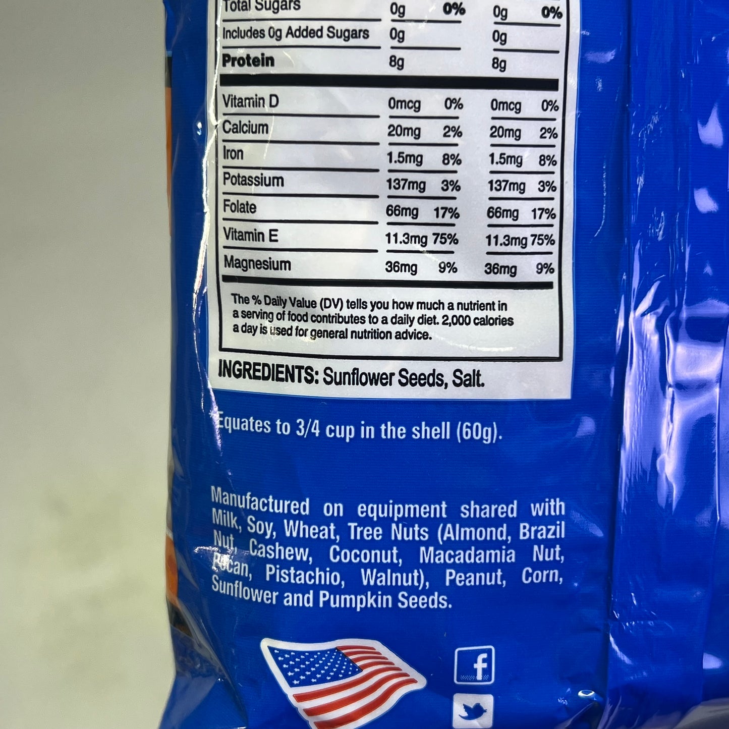 ZA@ ZA@ GIANTS (5 PACK) Original Flavor Salted Sunflower Seeds 5.75 Oz BB 08/26