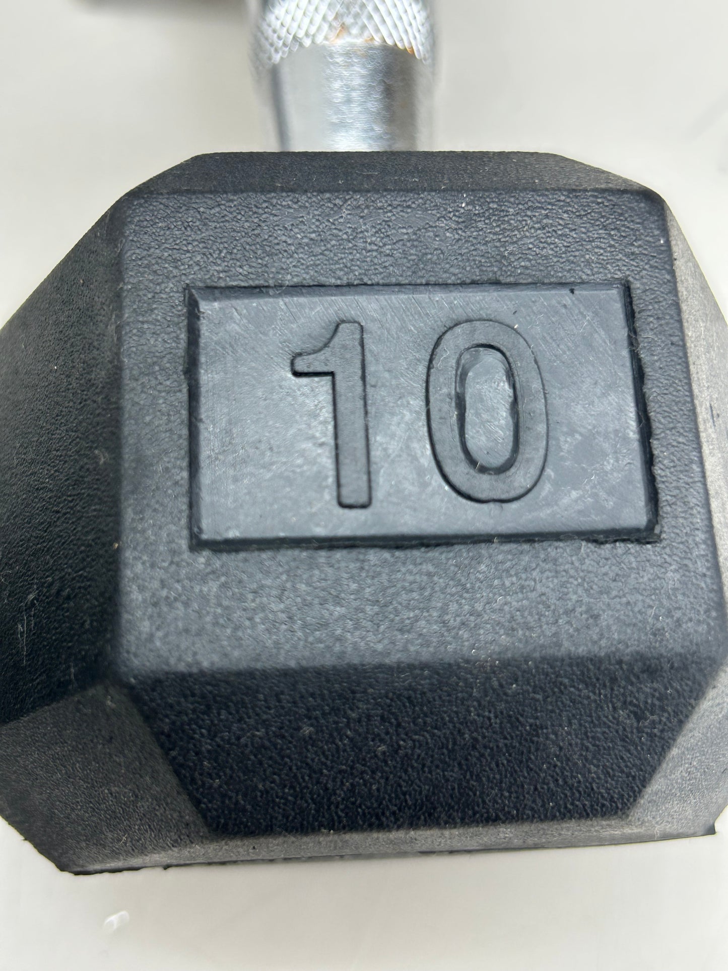 BODY SPORT (2 Pack) Rubber Encased Hex Dumbbells 10lbs Black BDSRSDB10