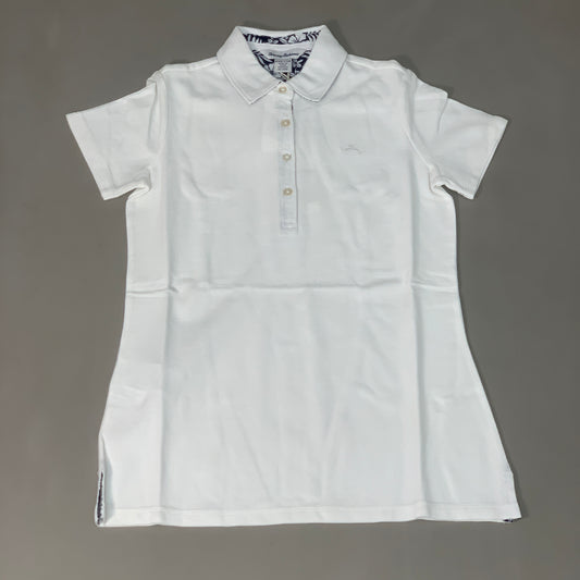 TOMMY BAHAMA Paradise Classic Garment-Dyed Polo Sz XXS White SW220756 (New)