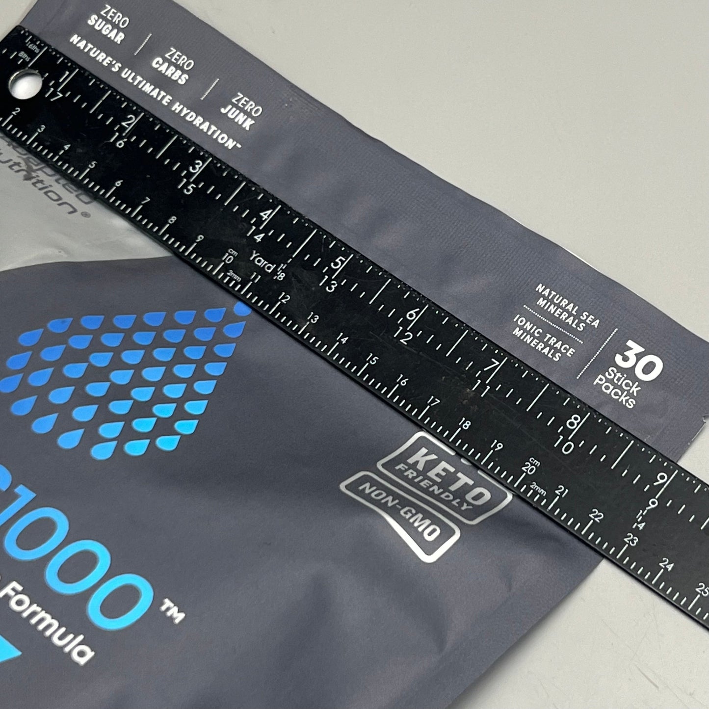 ZA@ KETO S1000 (30 PACK) Electrolytes Powder Packets Unflavored Salts 07/25 C