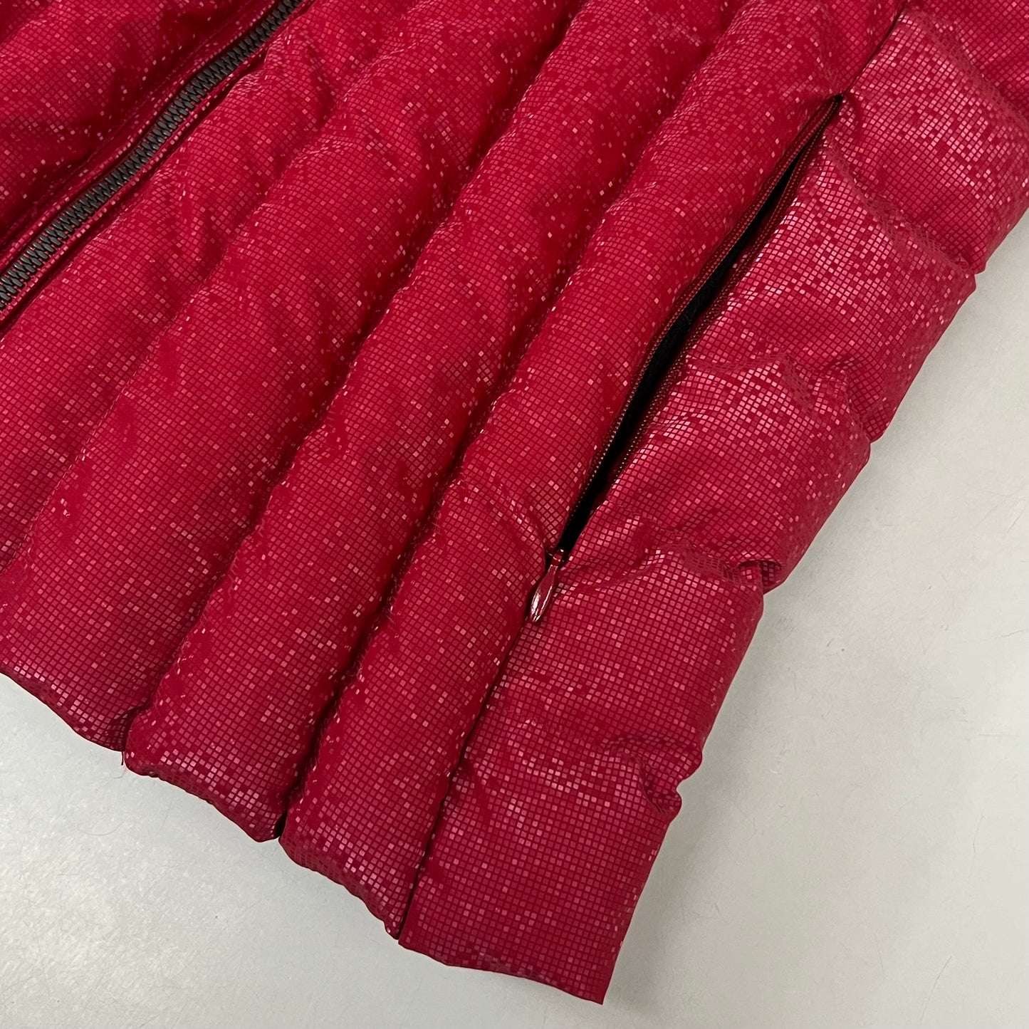 SAMSHIELD Chamonix Ice Equestrian Sleeveless Winter Jacket Women's Sz S Raspberry Red