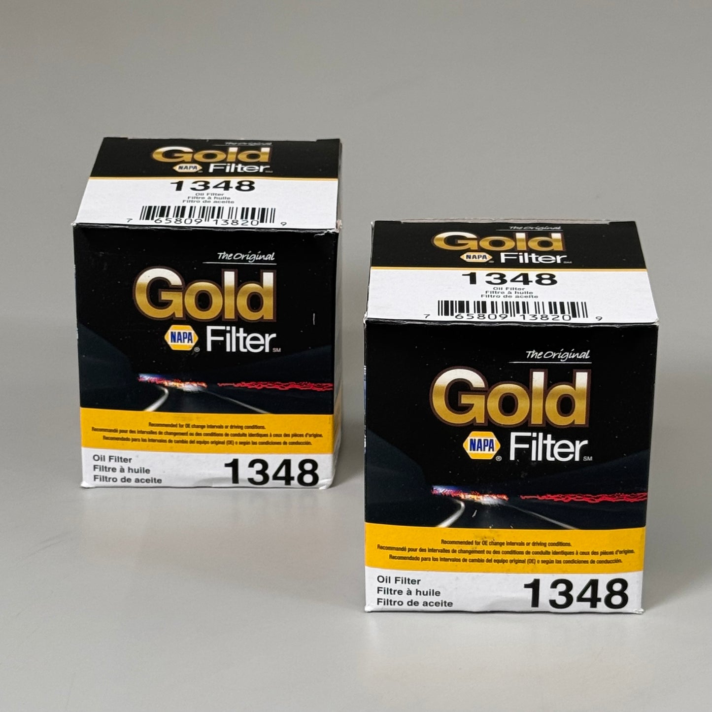 NAPA(2 PACK) The Original Gold Oil Filter Enhanced Cellulose 3/4"-16 Thread 1348