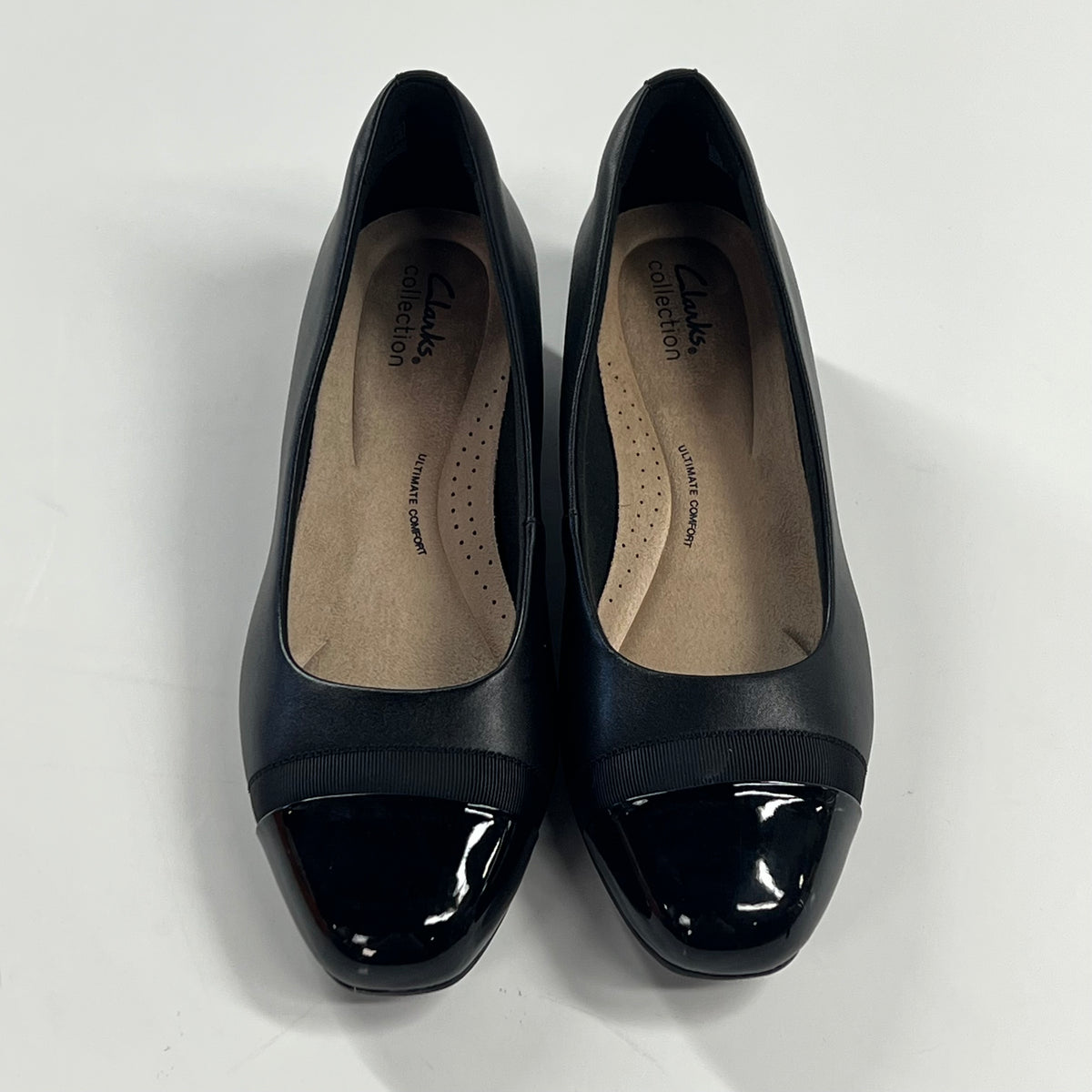 CLARKS COLLECTION Juliet Monte Flats Collection  Women's Sz 9.5 Black 36864