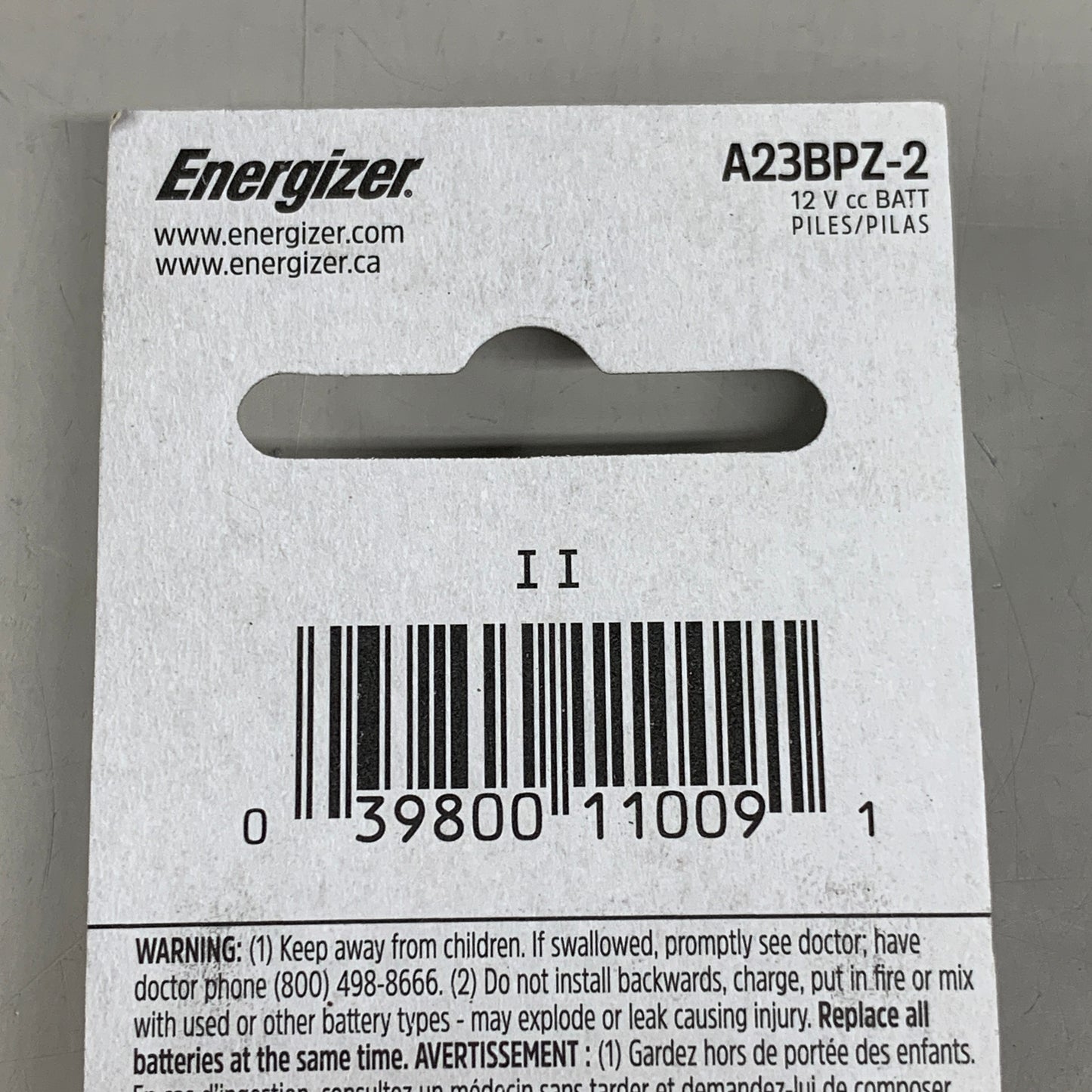 ENERGIZER (6 PACK, 12 Total Batteries) A23 12 Volt Miniature Alkaline Battery 0201126