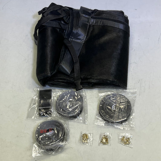 YOFUZIHU Garage Magnetic Screen Door, Black Sz 10" x 8 ft. X002YX0B65