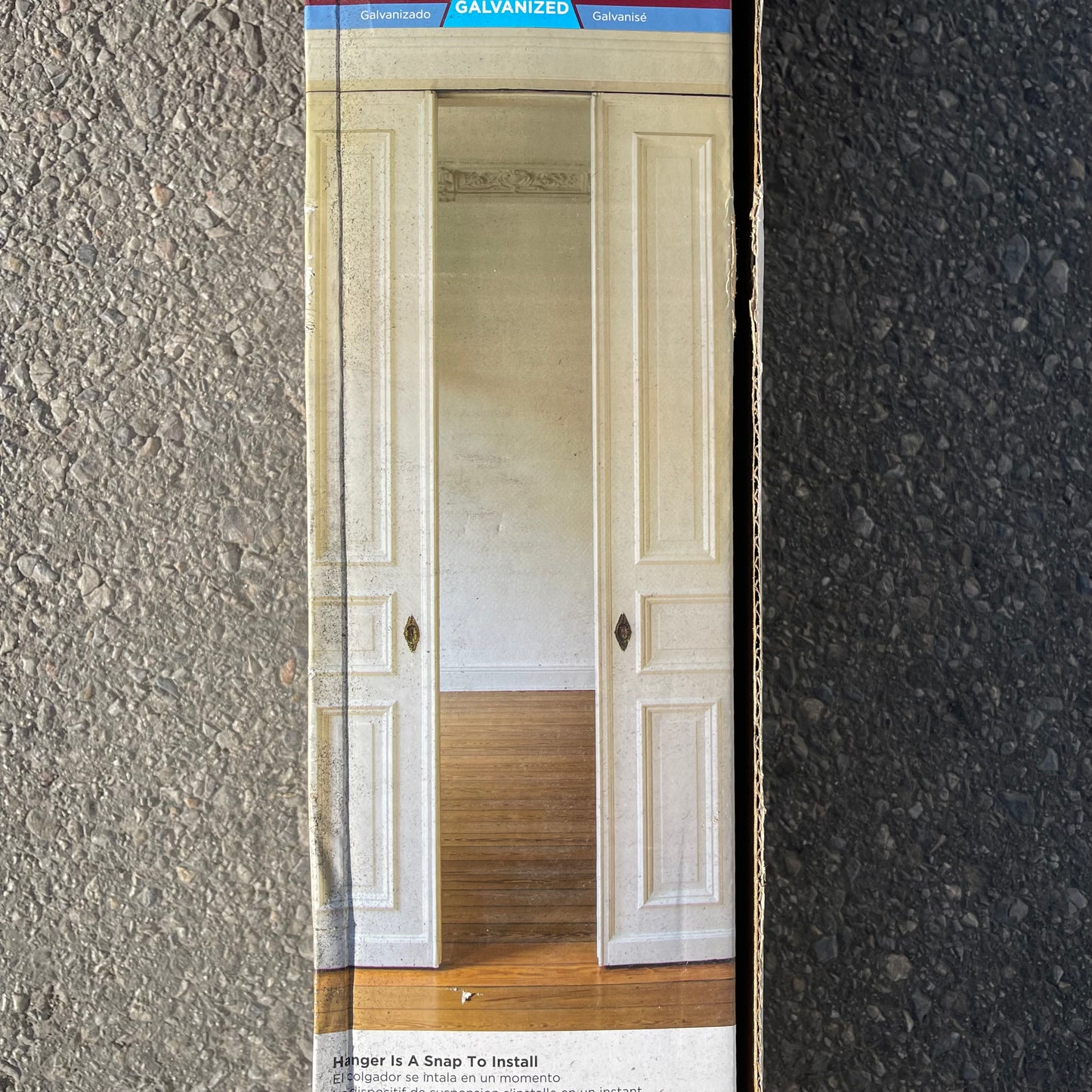 NATIONAL HARDWARE Pocket Door Frame & Hardware Set 36" Width Opening N186-858 (New, Distressed Box)