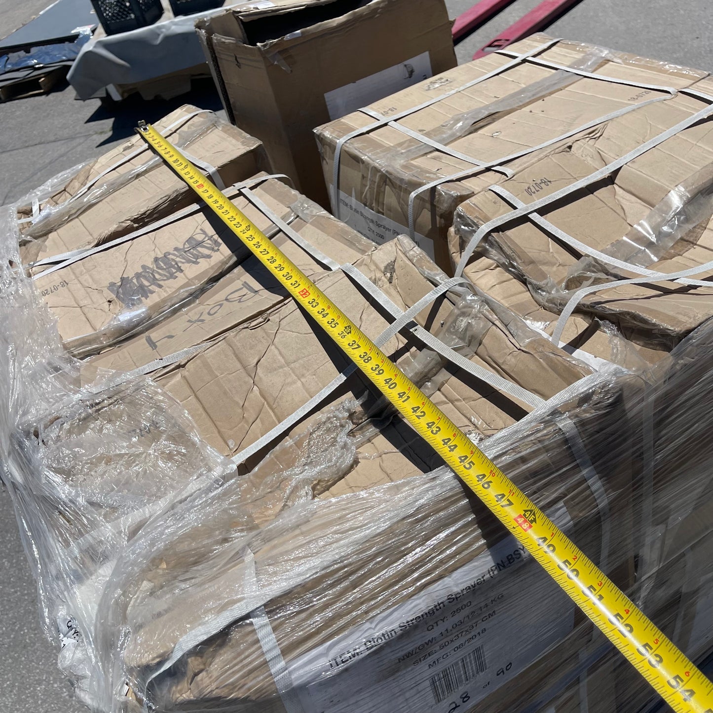 ZA@ Pallet of BIOTIN Strength Sprayer Lid White 50x37x37 CM BSY-2.1 (New)(C)