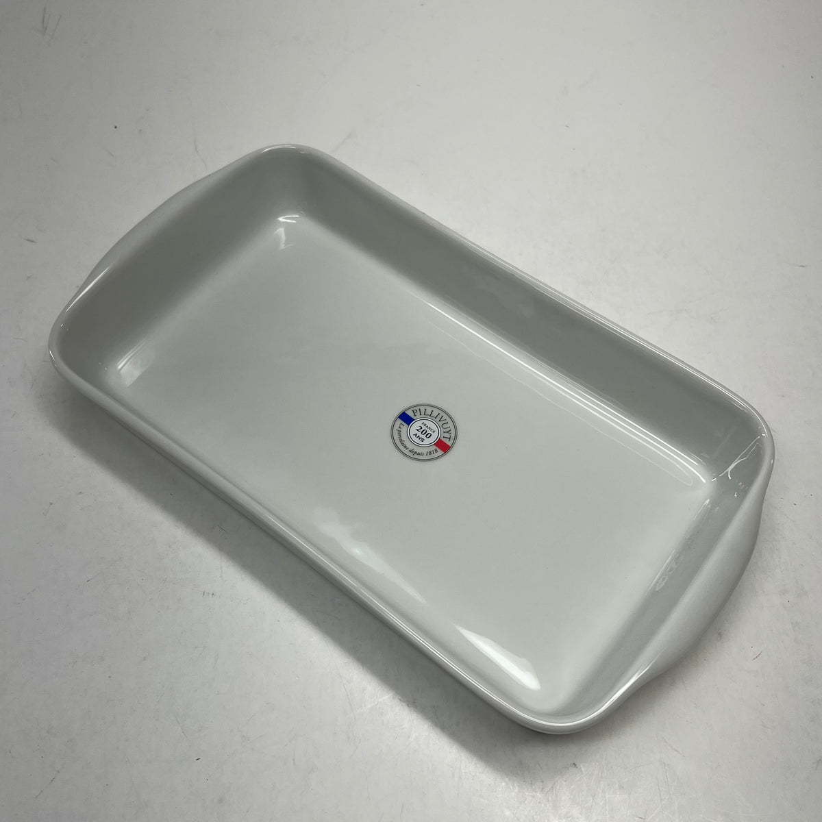 PILLIVUYT Med Porcelain Rectangular Baker Anti Stick 11.5x6.5x1.75 1.5qt White